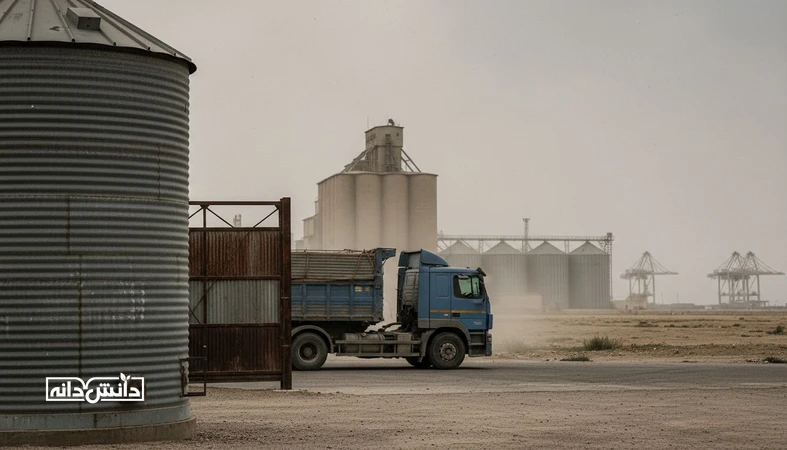 تاخیر در تخصیص و تحویل نهاده در بازارگاه؛ کامیون و سیلو خوراک در زنجیره تامین نهاده دامی با ریسک توقف تولید