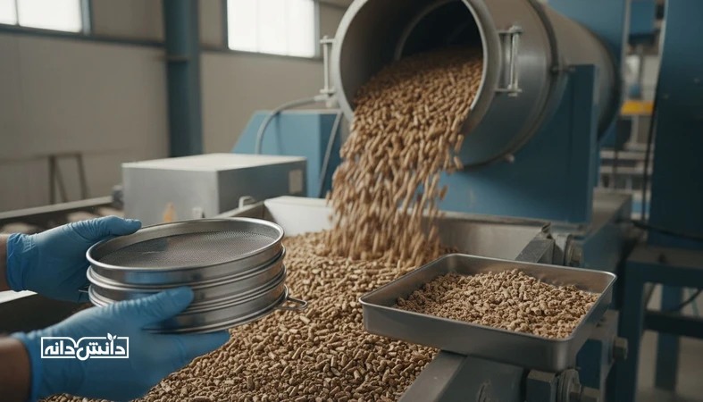 کنترل یکنواختی خوراک پلت و اندازه ذره برای کاهش fines و بهبود ضریب تبدیل خوراک FCR در کارخانه خوراک