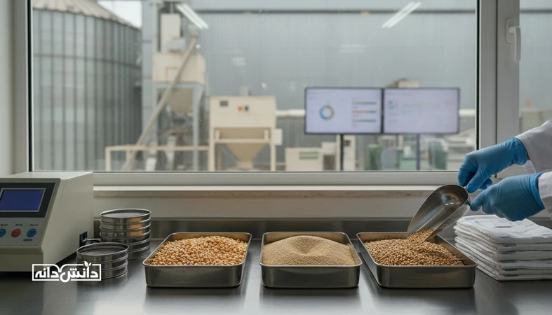 نمایی واقع‌گرا از پایش آزمایشگاهی کیفیت نهاده‌های دامی و نمونه‌برداری غلات برای گزارش سالانه کیفیت نهاده‌ها