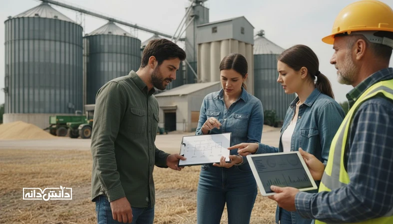 جلسه انتخاب شریک صنعتی و طراحی پایلوت واقعی استارتاپ در محیط صنعتی کشاورزی و سیلوهای غلات