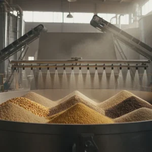 ترتیب شارژ مواد در میکسر خوراک دام و طیور برای بهبود یکنواختی اختلاط و کاهش CV