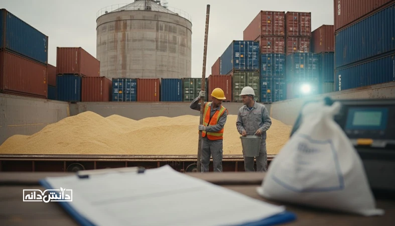نمونه برداری و کنترل مایکوتوکسین در محموله وارداتی غلات در بندر برای کاهش ریسک رد محموله و بررسی مدارک تامین کننده