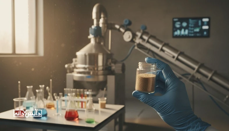 نمای صنعتی خط تولید خوراک و نمونه افزودنی اسیدهای آلی برای سلامت روده و کنترل سالمونلا در جیره طیور