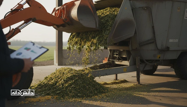 توزین سیلاژ ذرت با رطوبت متغیر برای پایدارسازی جیره و کنترل ماده خشک در گاوداری