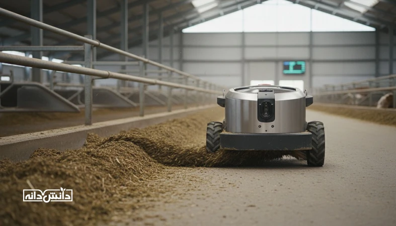 اتوماسیون توزیع خوراک TMR در آخور دامداری صنعتی و اثر آن بر یکنواختی جیره و پایداری مصرف خوراک